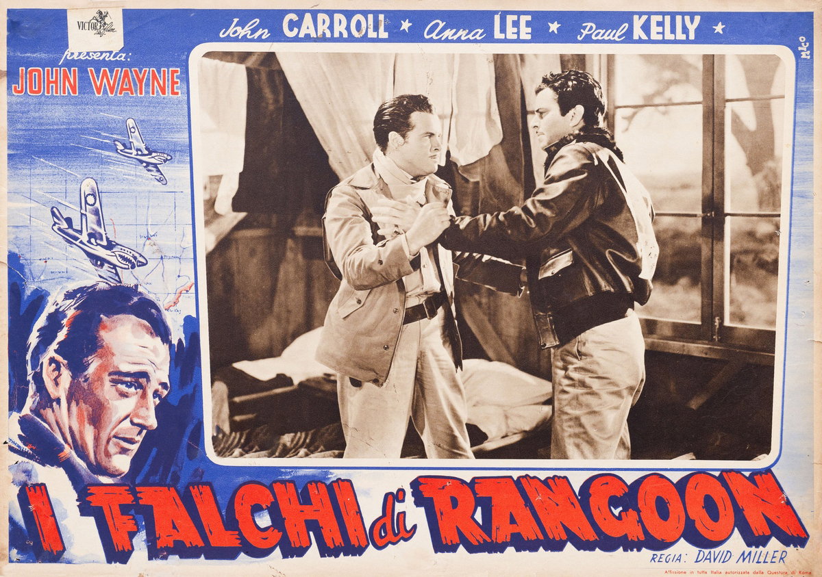Fotobusta 2 per il film I falchi di Rangoon (1942)