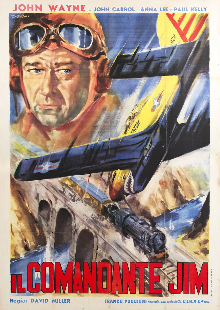 Poster 2 for the film Flying Tigers (1942), painted by Giovanni Di Stefano