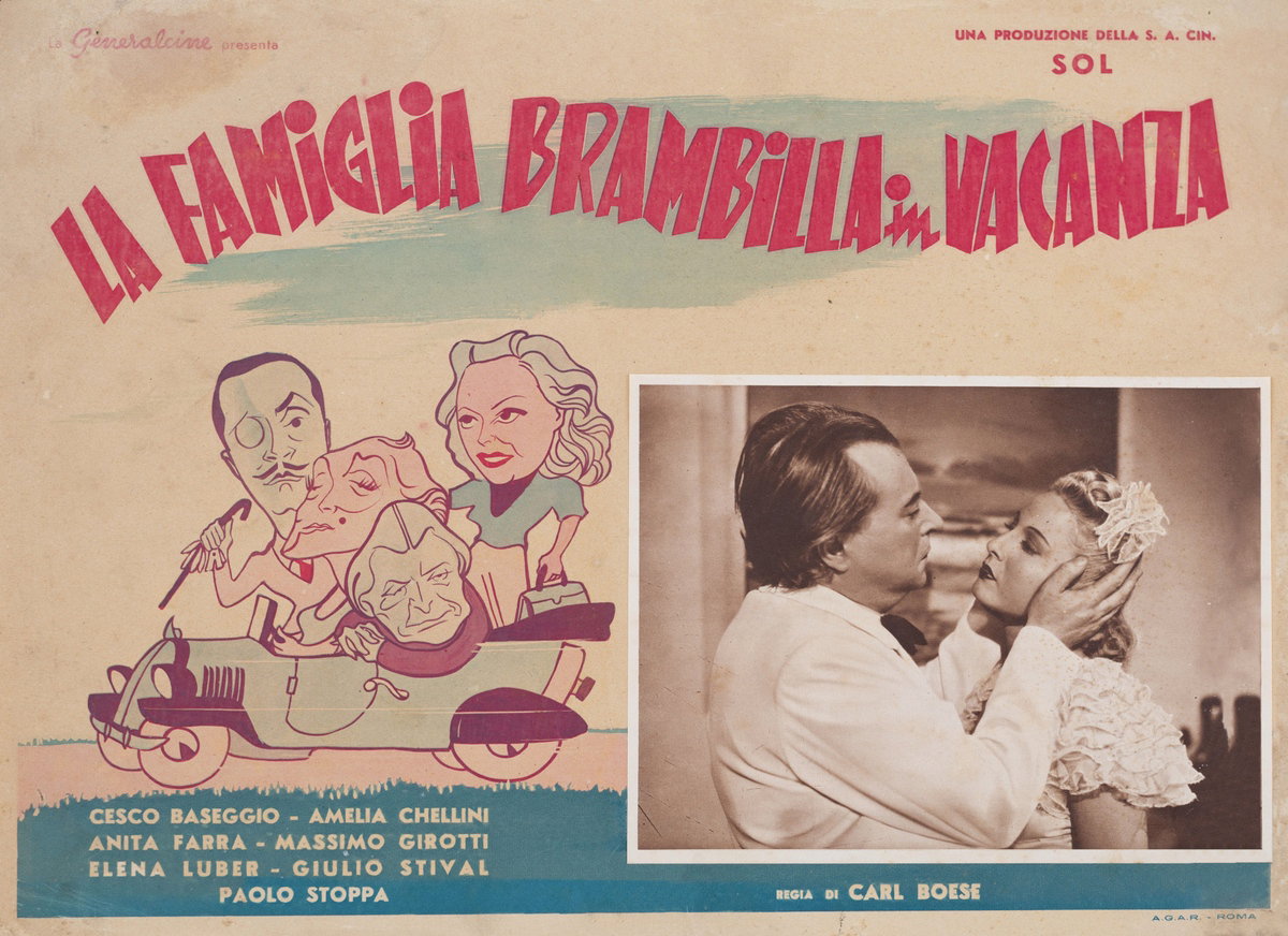Lobby Card 2 for the film La famiglia Brambilla in vacanza (1941)