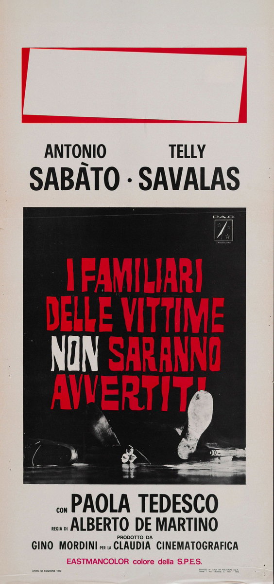 Locandina 2 for the film Crime Boss (1972)