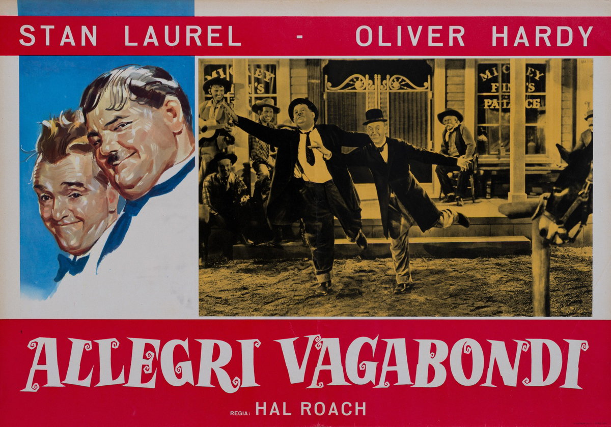 Fotobusta 2 per il film I fanciulli del West (Allegri vagabondi) (1937)