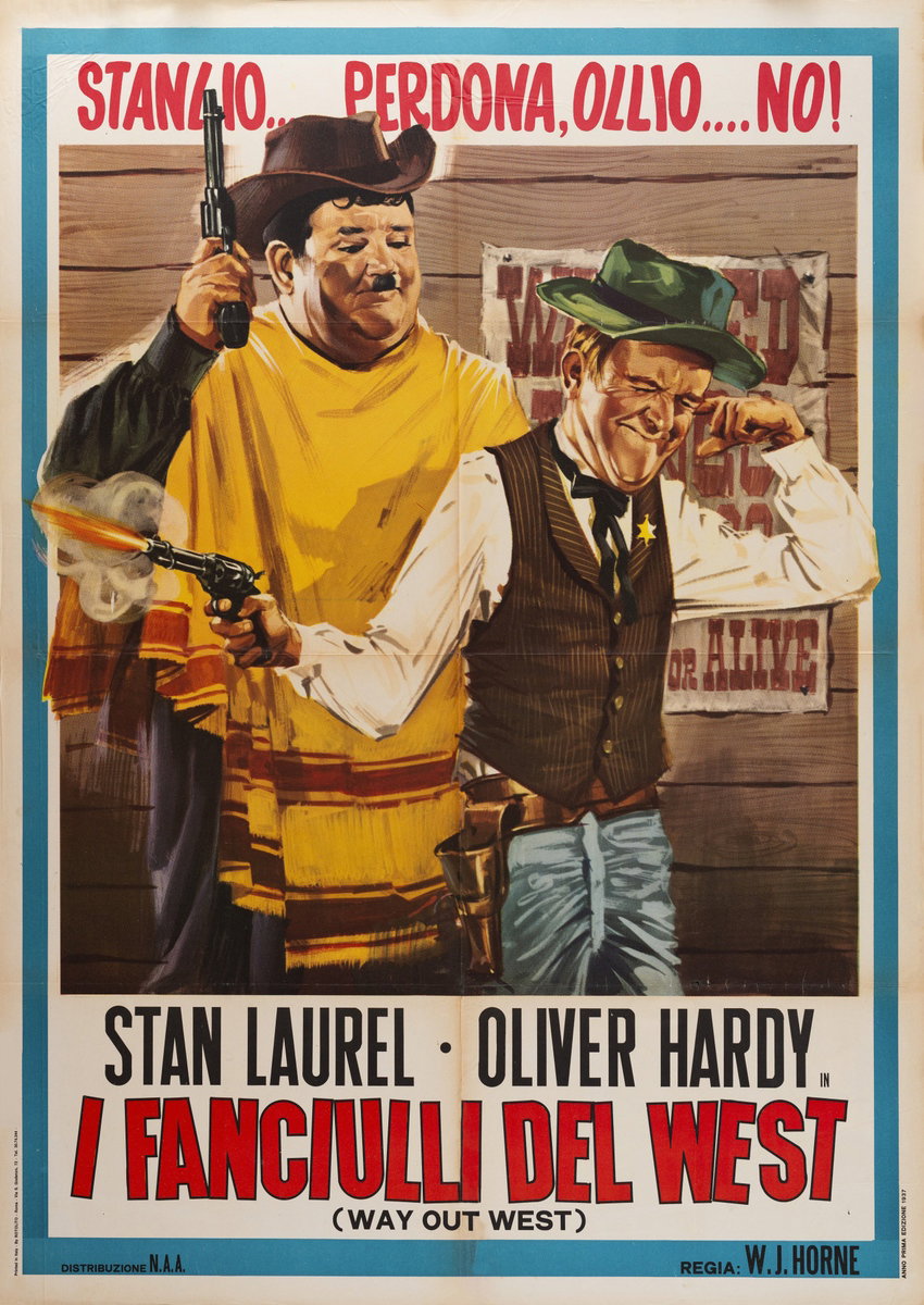Manifesto 2 per il film I fanciulli del West (Allegri vagabondi) (1937)