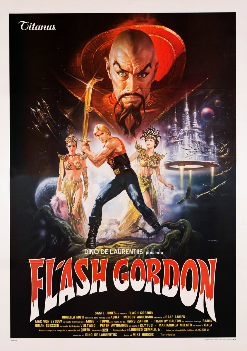 Poster 2 for the film Flash Gordon (1980), painted by Renato Casaro (Renè)