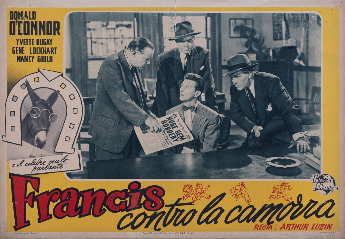 Lobby Card 9 for the film Francis Covers the Big Town (1953)
