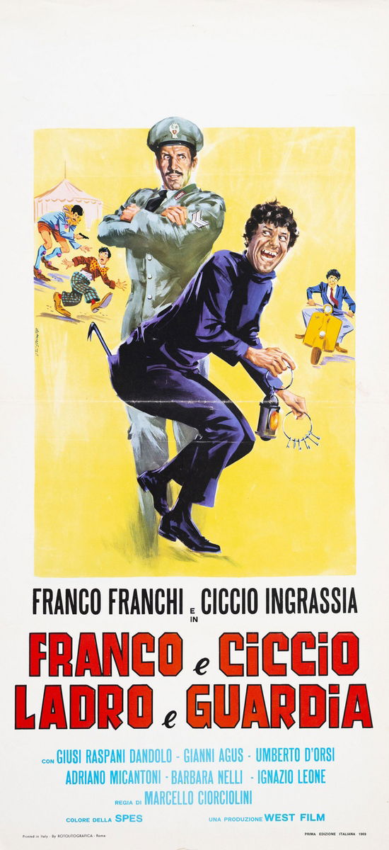 Franco and Ciccio... Robber and Cop - Lobby Card 1