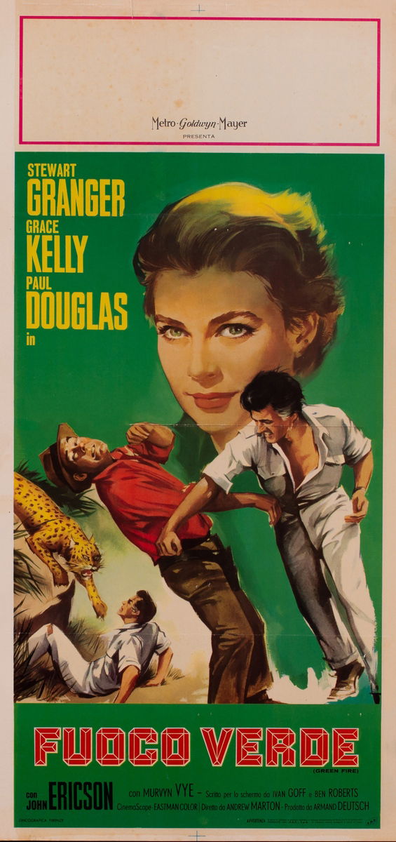 Green Fire - Lobby Card 1