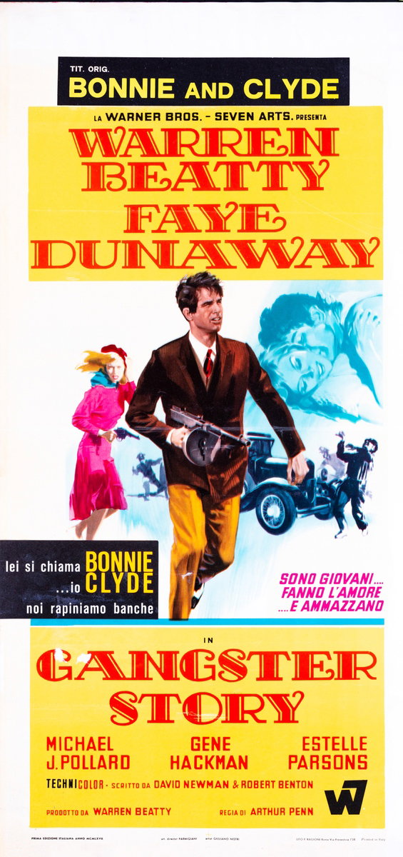Locandina 2 per il film Gangster Story (1967), dipinto da Giuliano Nistri