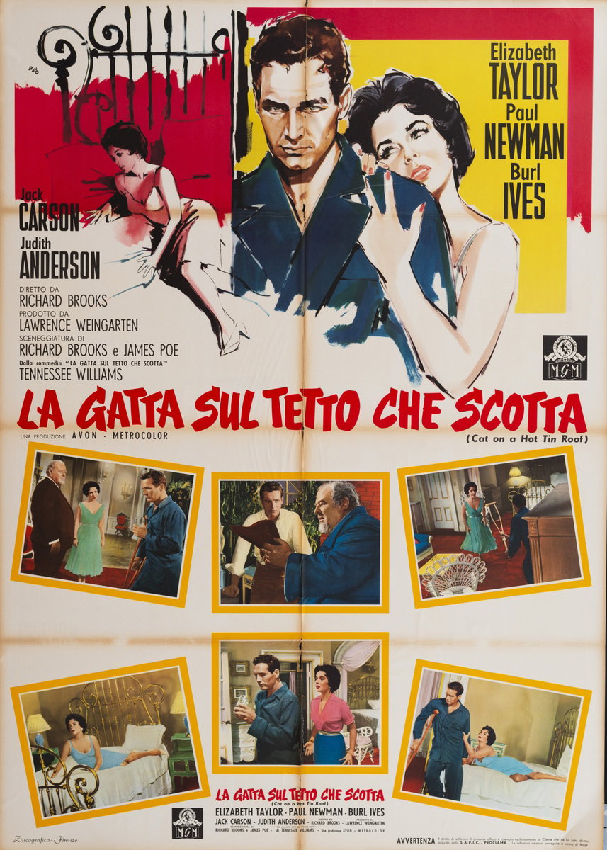 La gatta sul tetto che scotta - Manifesto 1