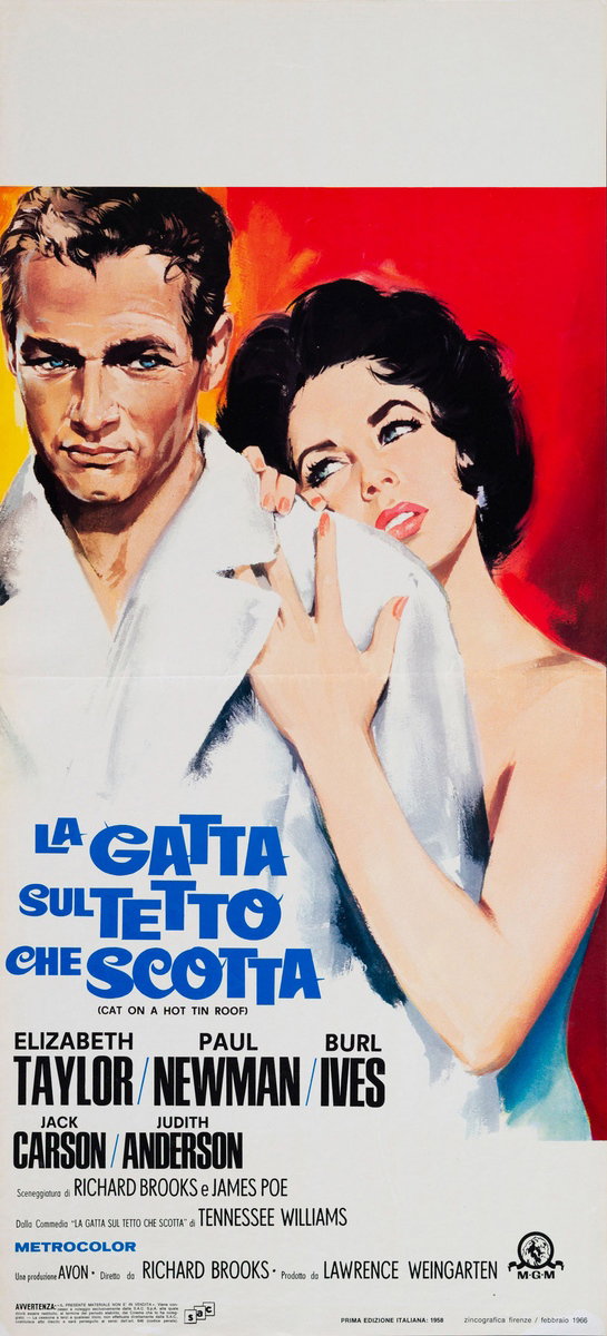 Locandina 2 for the film Cat on a Hot Tin Roof (1958)