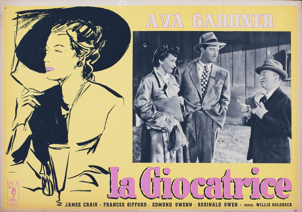 Fotobusta 3 per il film La giocatrice (1945)