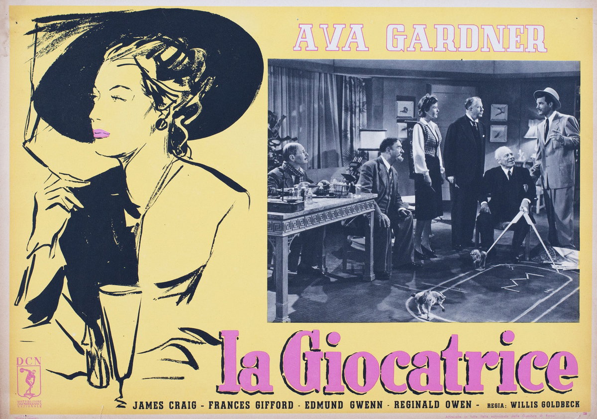 Fotobusta 4 per il film La giocatrice (1945)