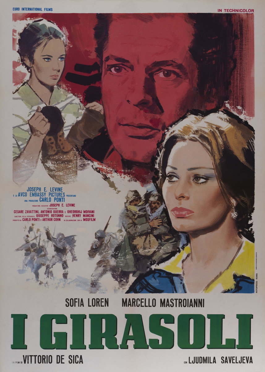 Manifesto 3 per il film I girasoli (1970)