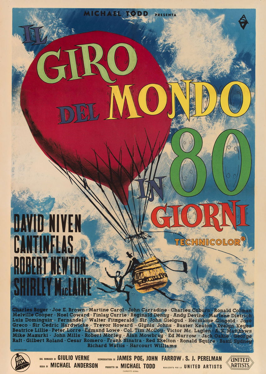 Il giro del mondo in 80 giorni - Manifesto 1