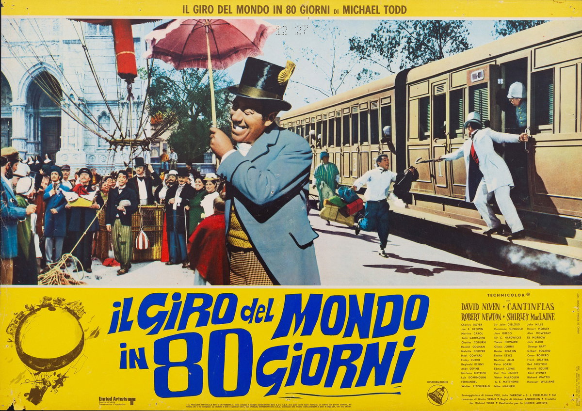 Fotobusta 4 per il film Il giro del mondo in 80 giorni (1956)