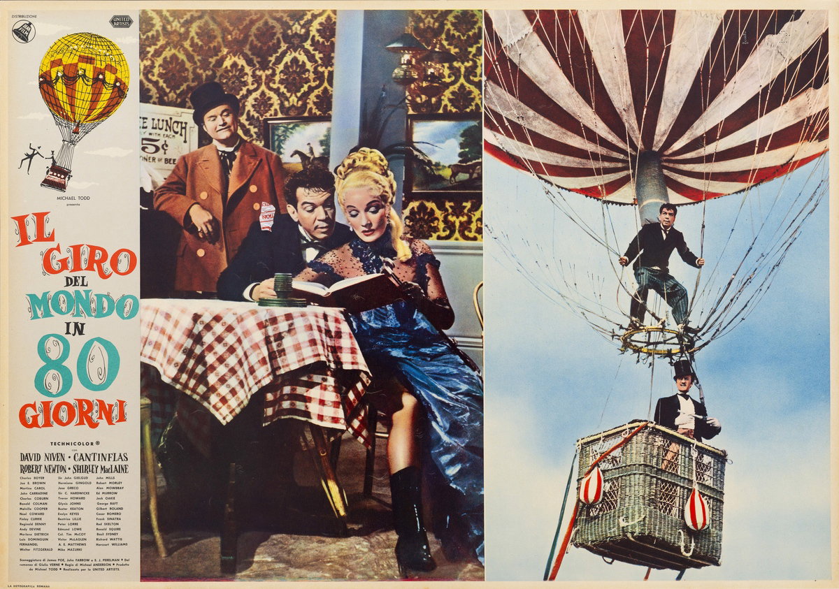 Fotobusta 5 per il film Il giro del mondo in 80 giorni (1956)