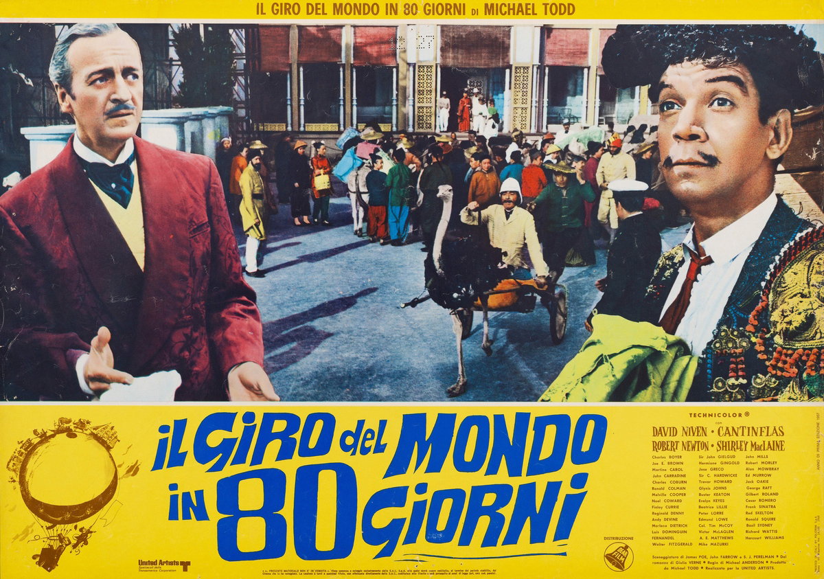 Fotobusta 6 per il film Il giro del mondo in 80 giorni (1956)