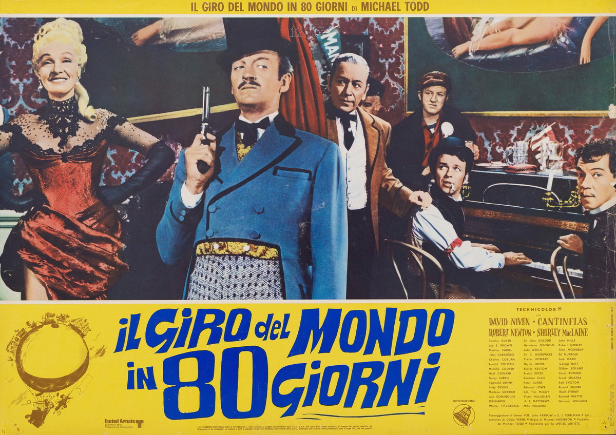 Fotobusta 8 per il film Il giro del mondo in 80 giorni (1956)