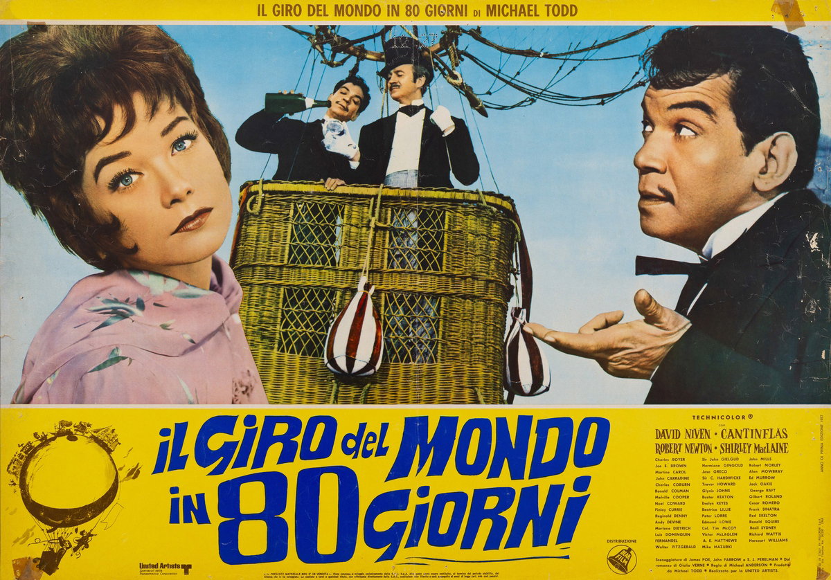 Fotobusta 10 per il film Il giro del mondo in 80 giorni (1956)