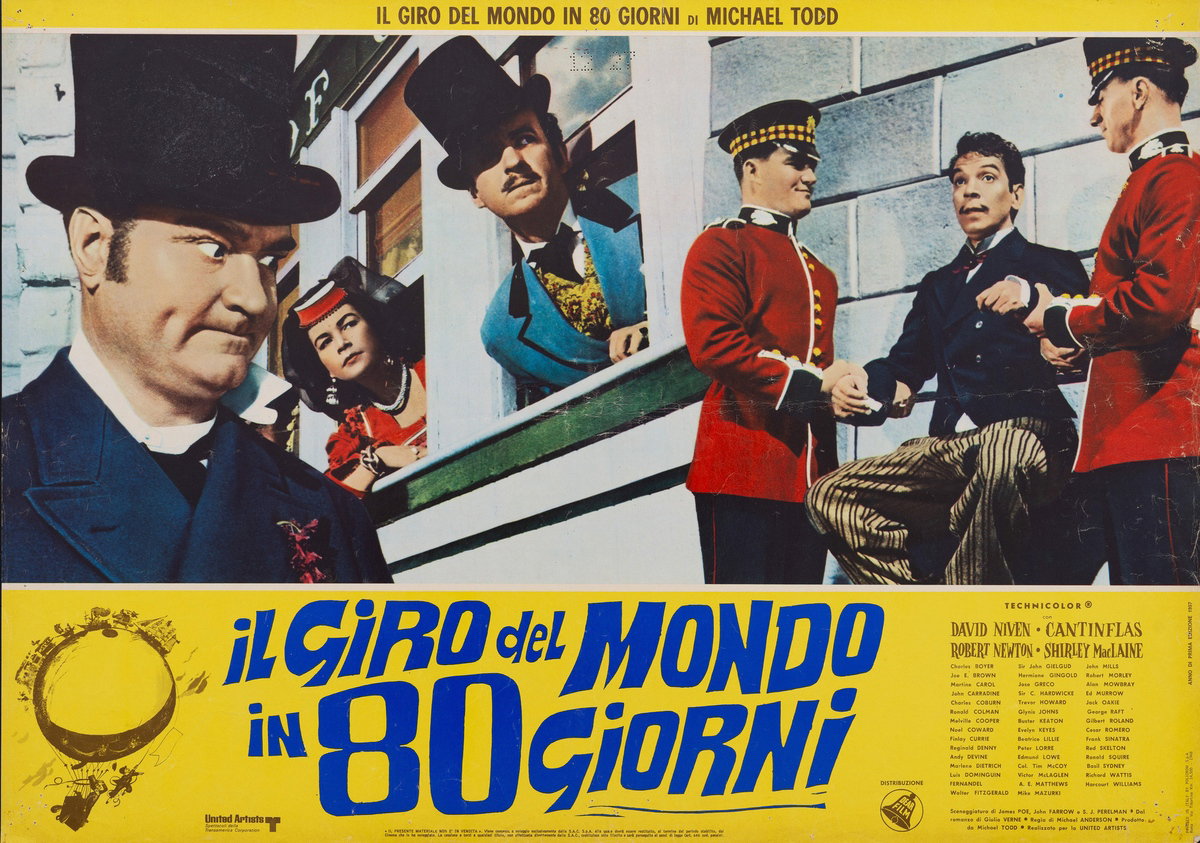 Fotobusta 12 per il film Il giro del mondo in 80 giorni (1956)