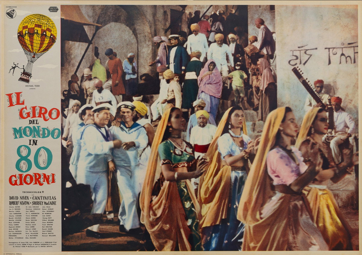 Fotobusta 14 per il film Il giro del mondo in 80 giorni (1956)