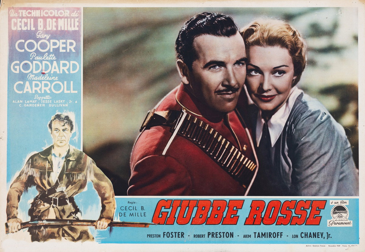 Fotobusta 2 per il film Giubbe rosse (1940)