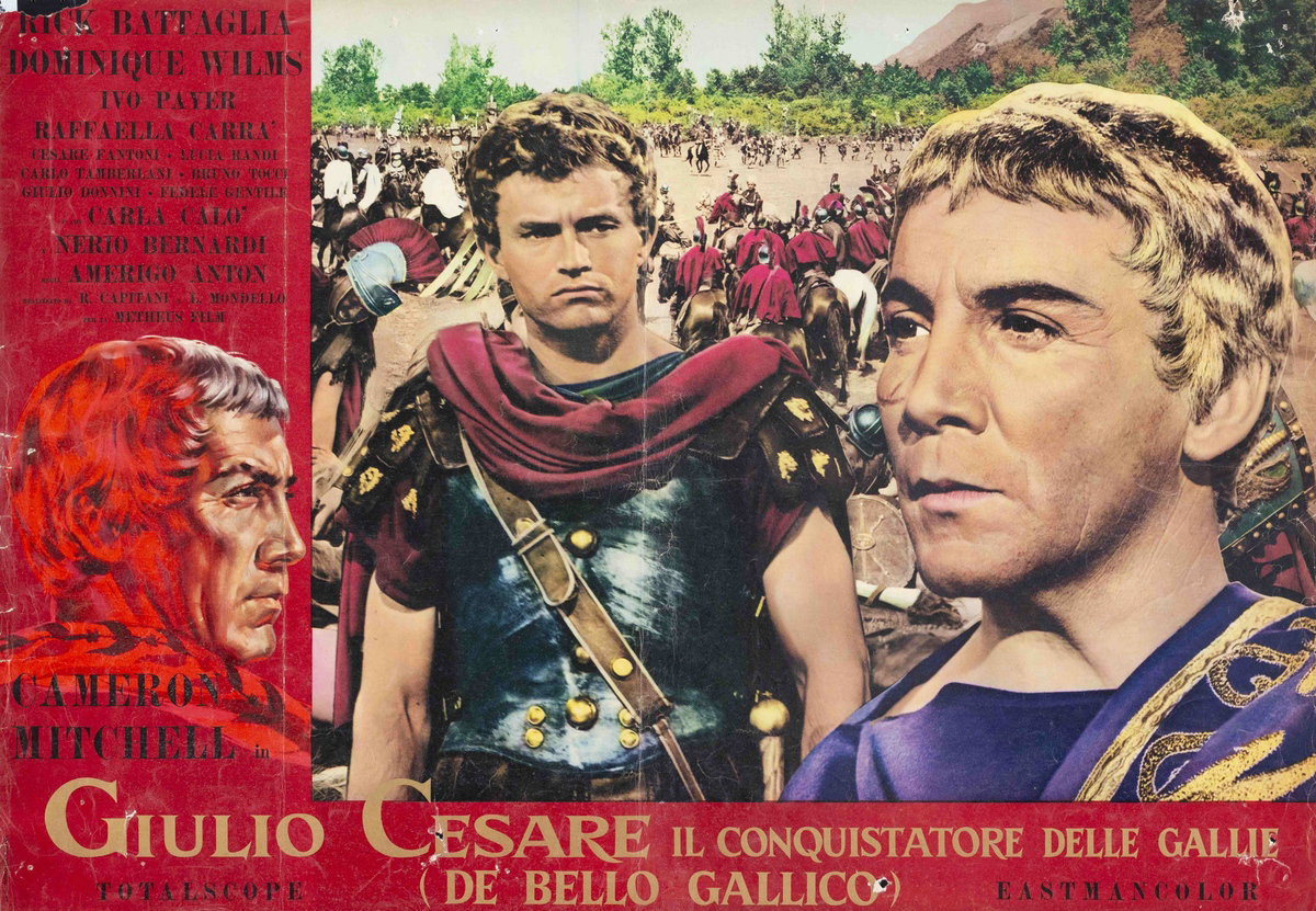 Fotobusta 2 per il film Giulio Cesare il conquistatore delle Gallie (1962)