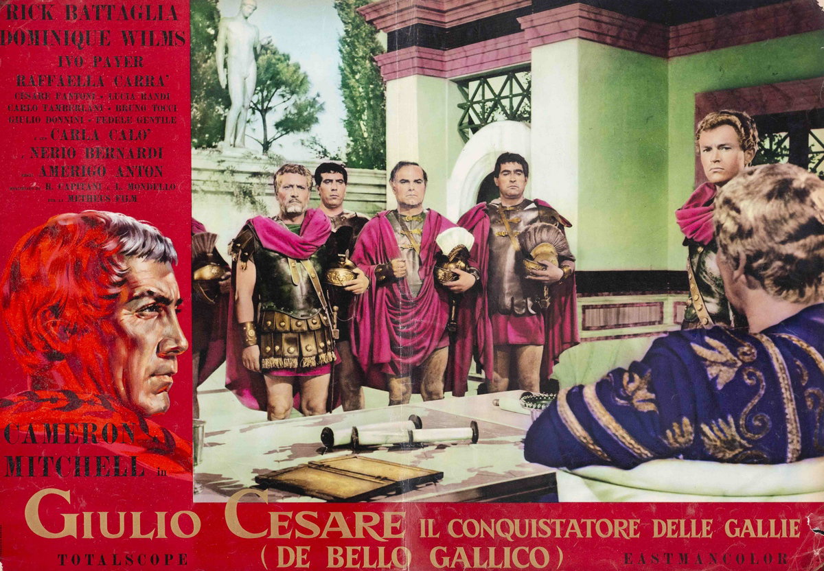 Fotobusta 3 per il film Giulio Cesare il conquistatore delle Gallie (1962)