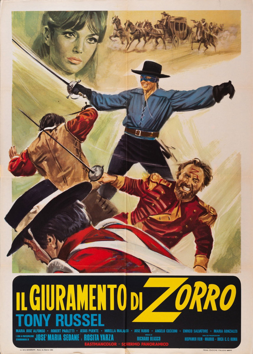 Poster 3 for the film Behind the Mask of Zorro (1966)