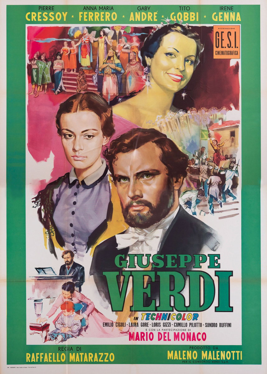 Manifesto 2 per il film Giuseppe Verdi (1953)