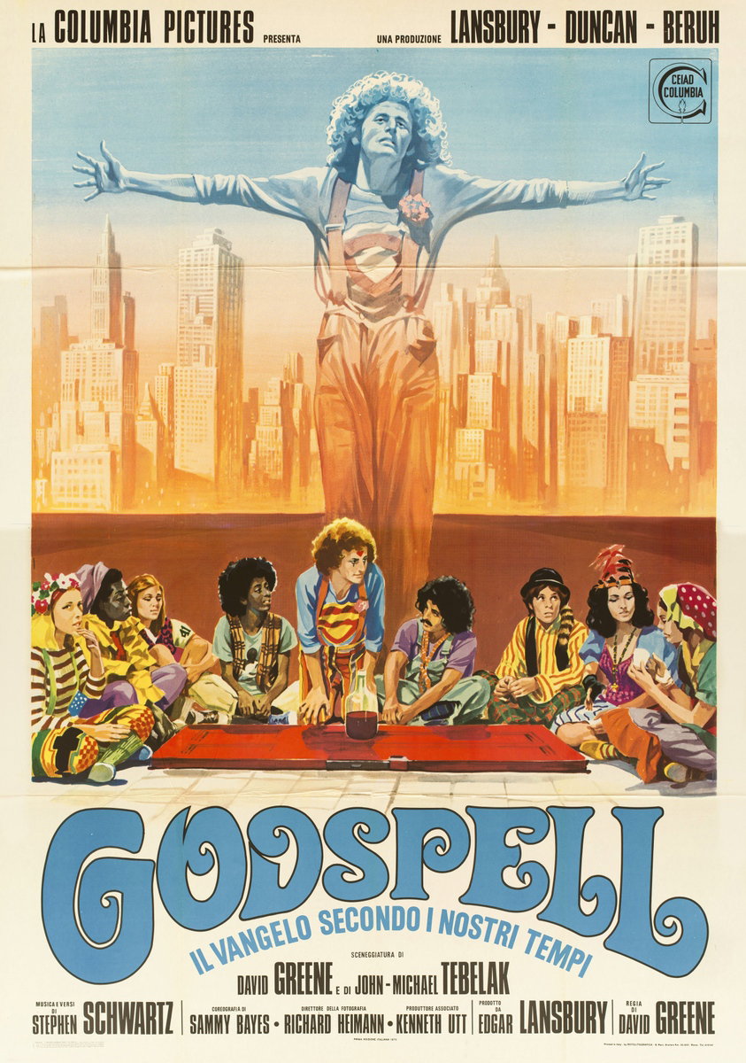 Poster 2 for the film Godspell: A Musical Based on the Gospel According to St. Matthew (1973)