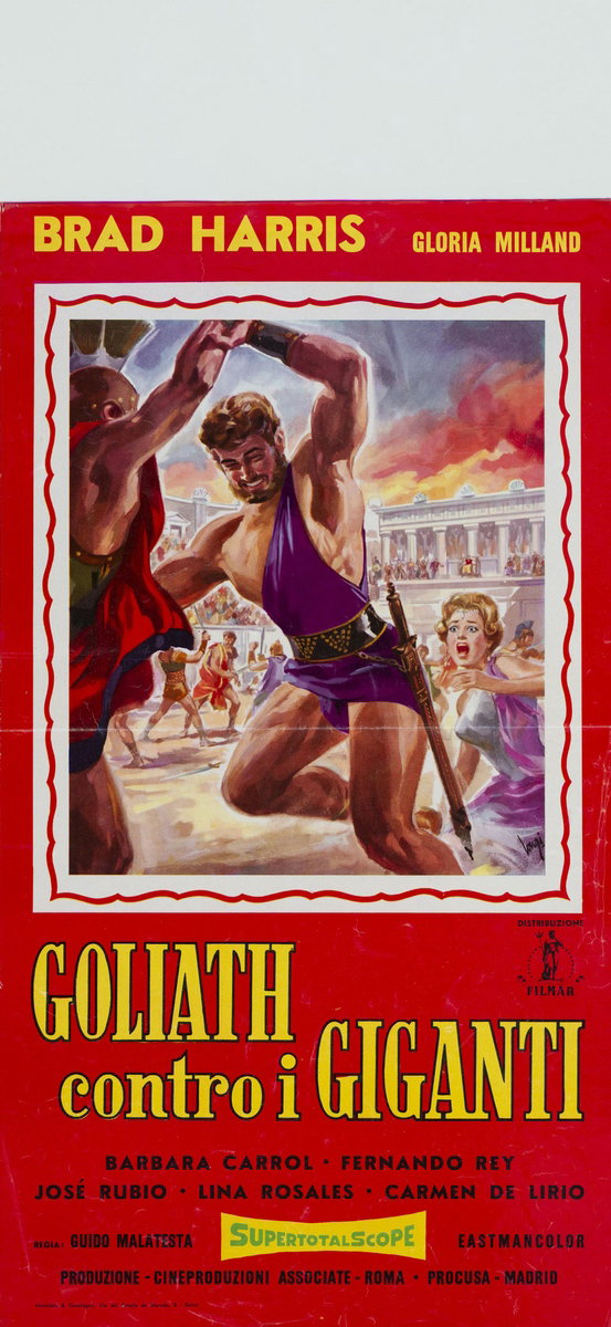 Locandina 3 per il film Goliath contro i giganti (1961), dipinto da Carlantonio Longi