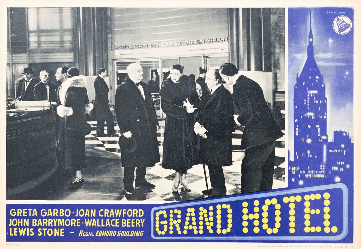 Fotobusta 5 per il film Grand Hotel (1932)