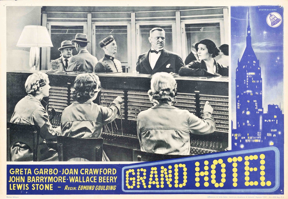 Fotobusta 6 per il film Grand Hotel (1932)