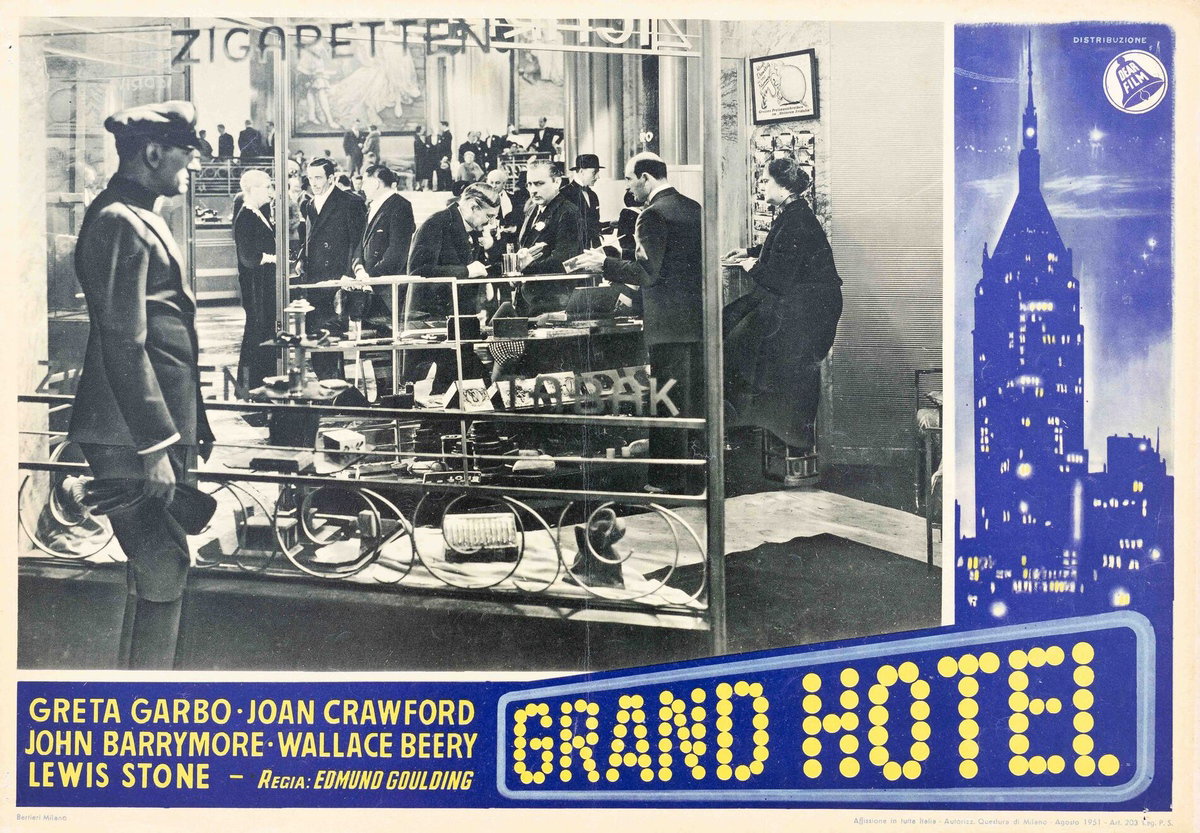 Fotobusta 7 per il film Grand Hotel (1932)