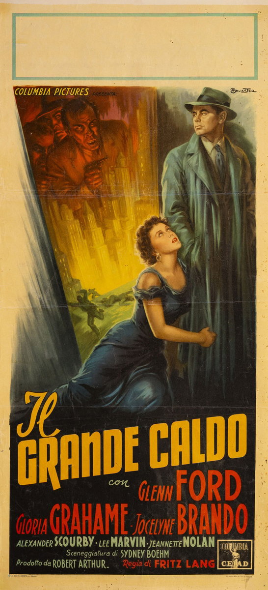 Locandina 2 for the film The Big Heat (1953), painted by Anselmo Ballester