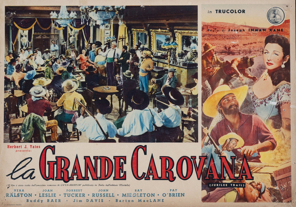 Fotobusta 2 per il film La grande carovana (1954)
