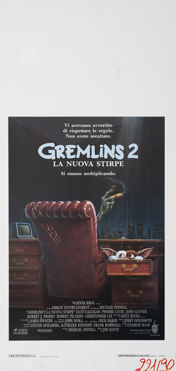 Gremlins 2 - La nuova stirpe - Locandina 1