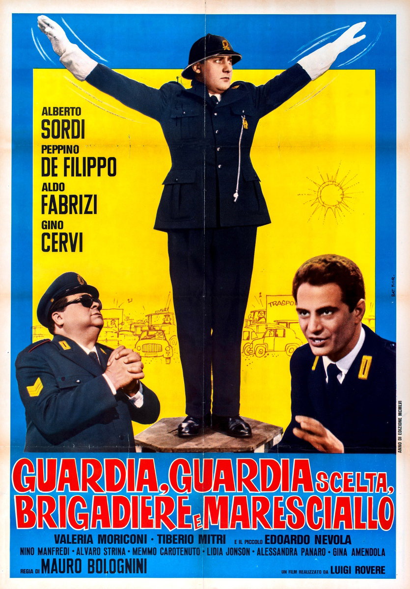 Manifesto 2 per il film Guardia, guardia scelta, brigadiere e maresciallo (1956)