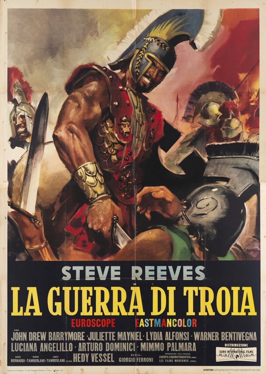 Manifesto 2 per il film La guerra di Troia (1961)