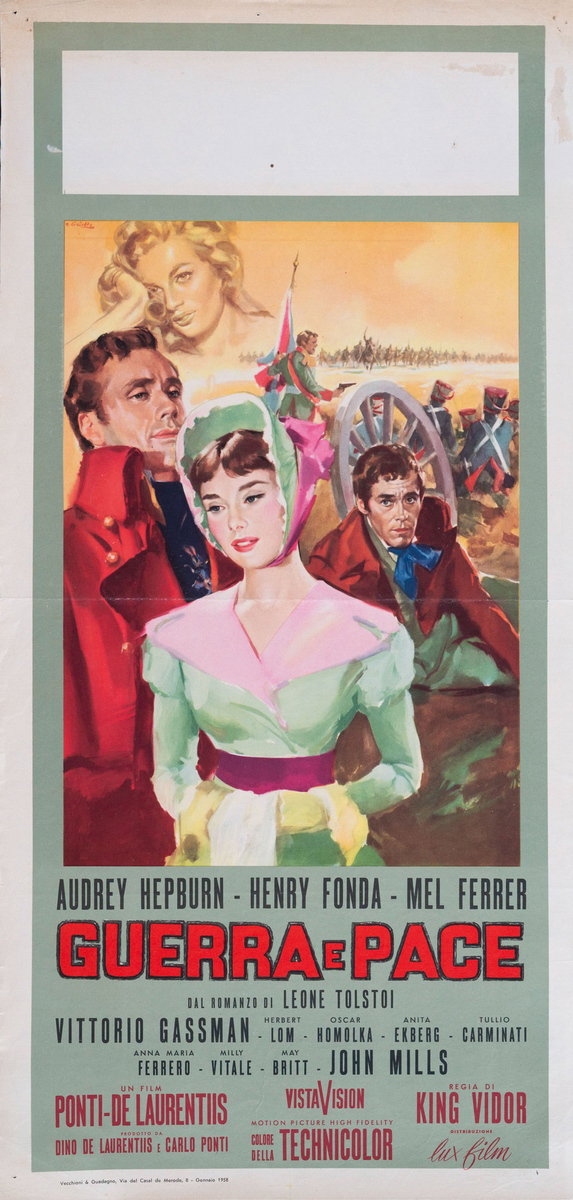 Locandina 2 for the film War and Peace (1956), painted by Averardo Ciriello