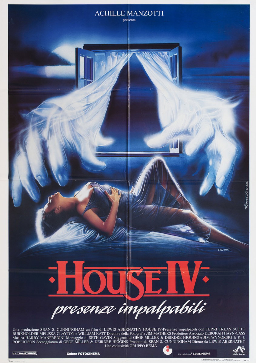 Poster 2 for the film House IV (1992), painted by Enzo Sciotti