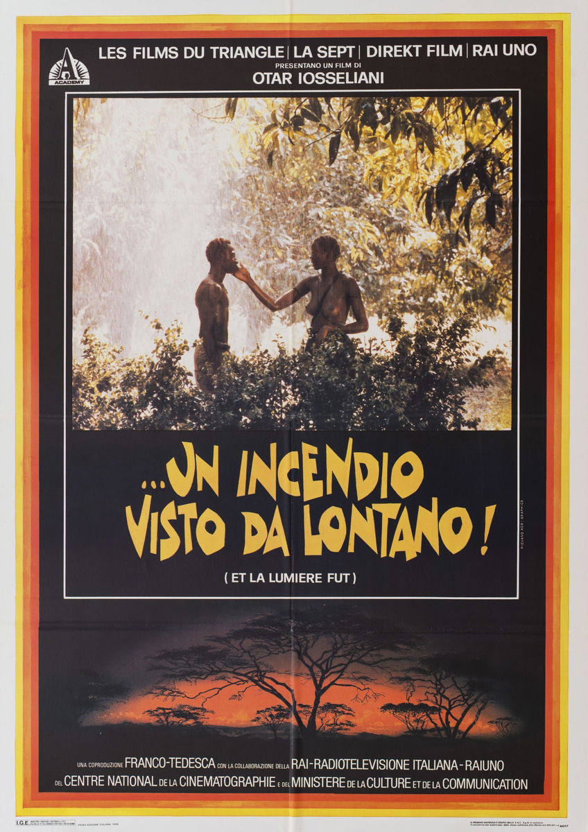 Un incendio visto da lontano - Manifesto 1