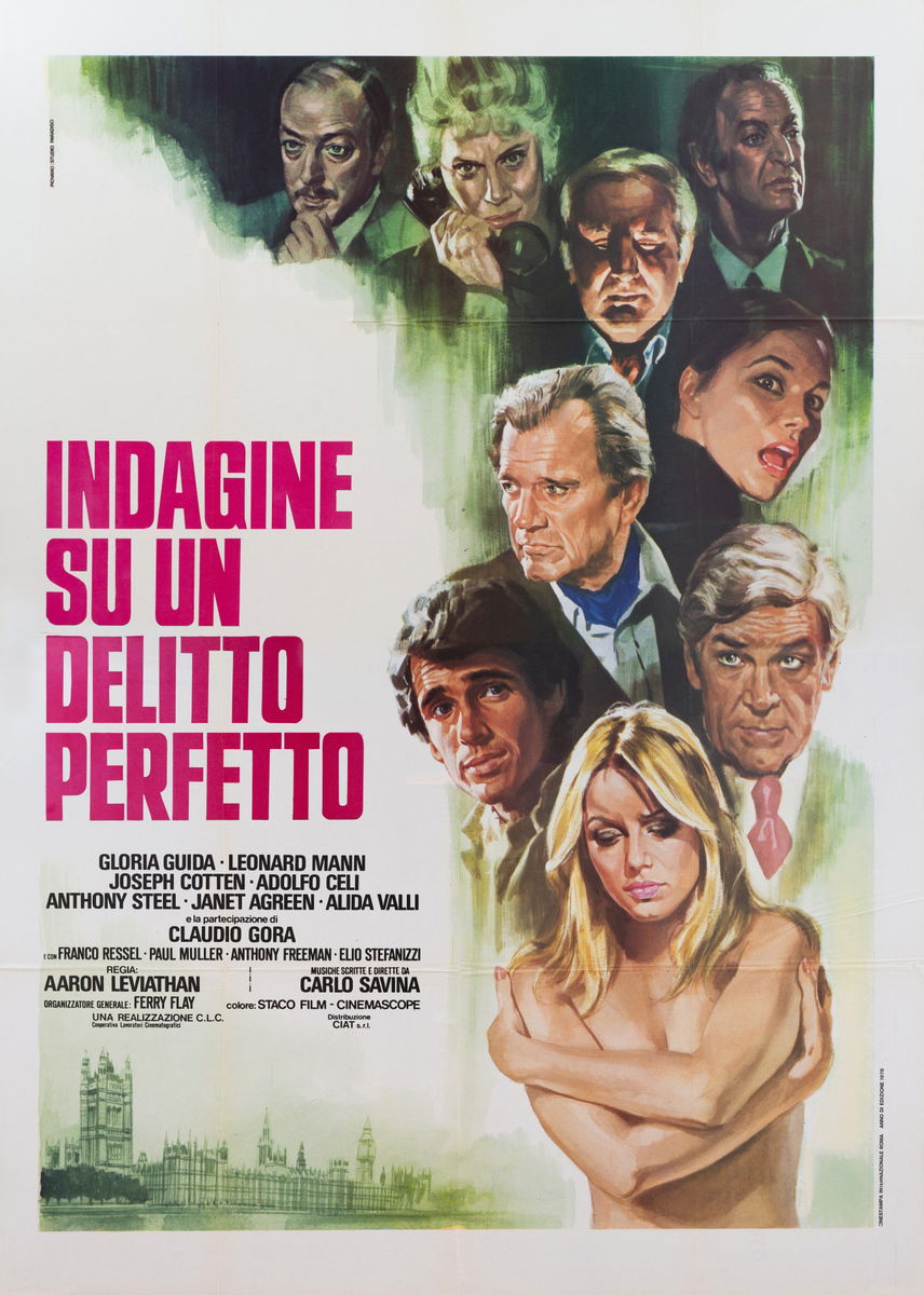 Indagine su un delitto perfetto - Manifesto 1