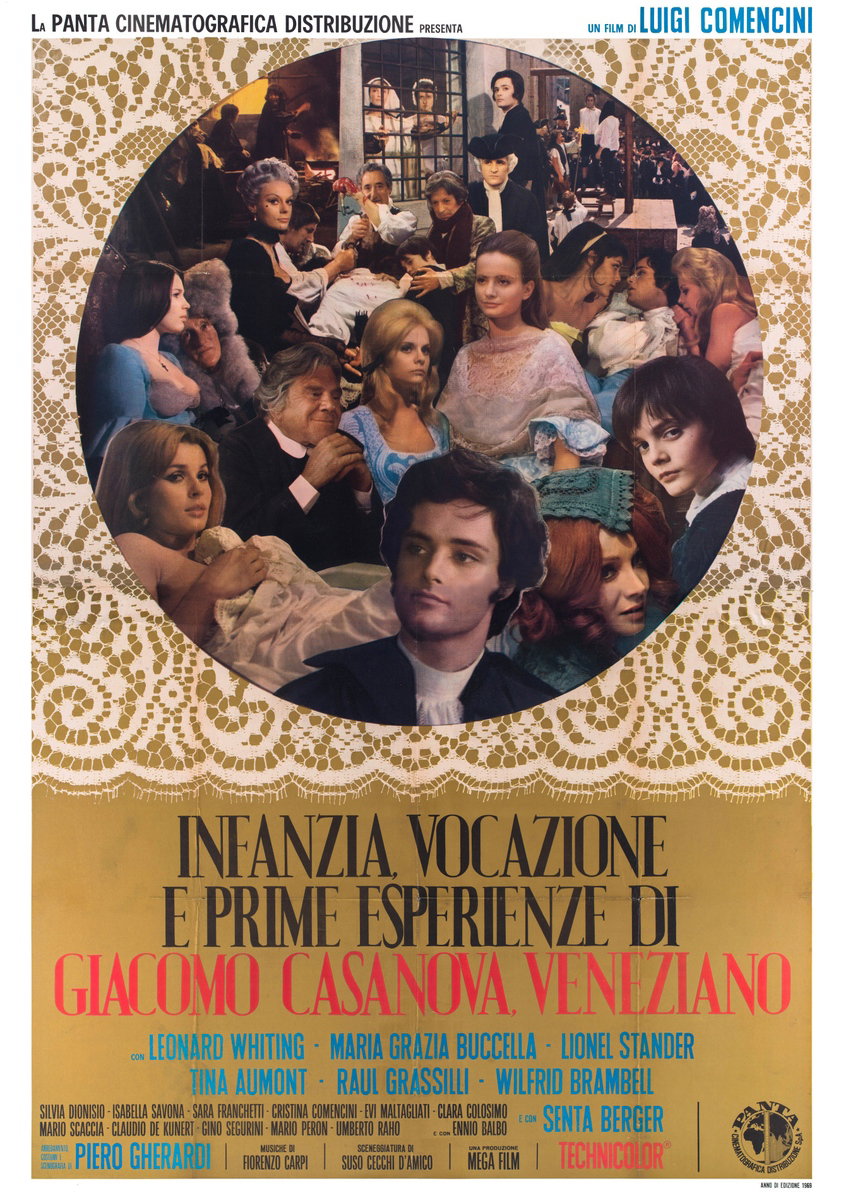 Manifesto 2 per il film Infanzia, vocazione e prime esperienze di Giacomo Casanova, veneziano (1969)