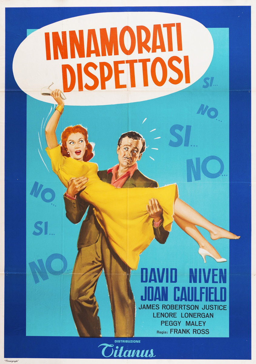 Manifesto 2 per il film Innamorati dispettosi (1952)