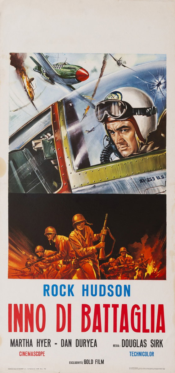 Locandina 2 per il film Inno di battaglia (1957), dipinto da Renato Casaro (Renè)