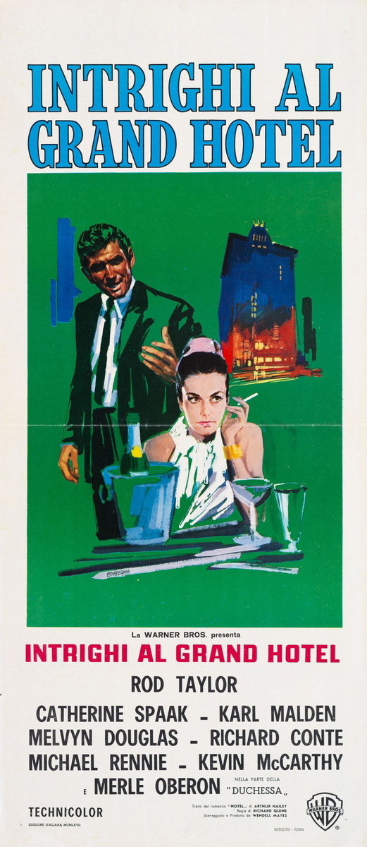 Locandina 2 per il film Intrighi al Grand Hotel (1967), dipinto da Ercole Brini