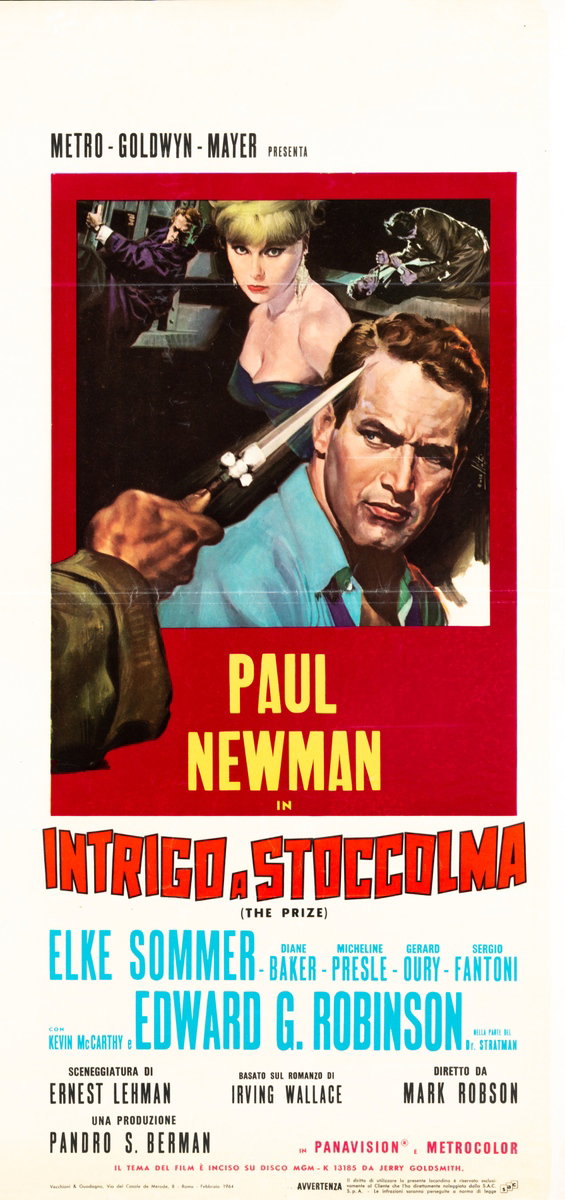 Locandina 2 for the film The Prize (1963), painted by Lorenzo Nistri (Enzo)