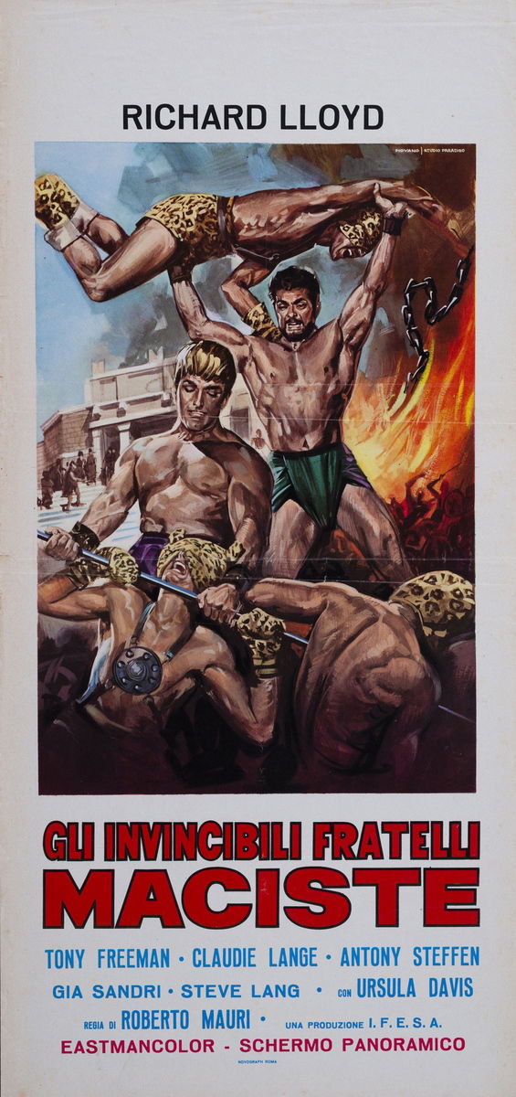 The Invincible Maciste Brothers - Lobby Card 1