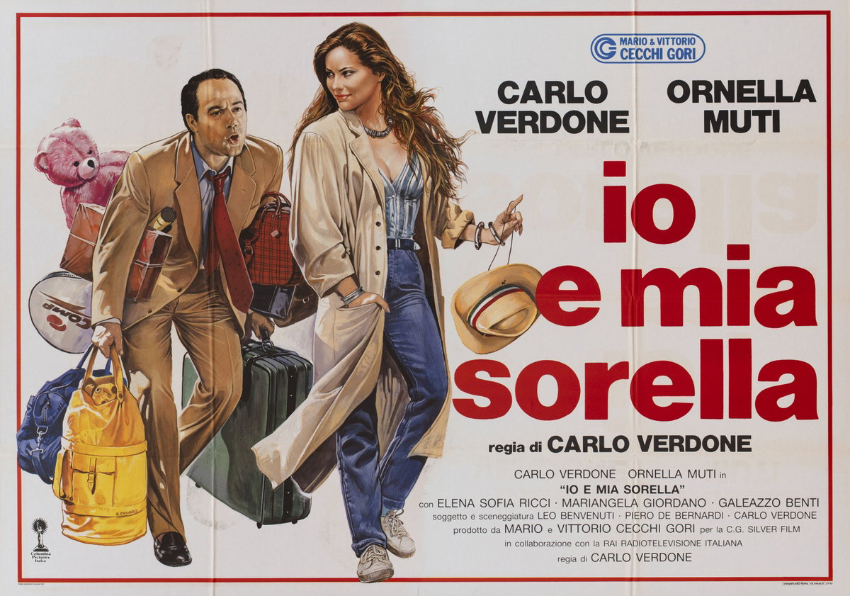 Poster 2 for the film My Sister and I (1987), painted by Renato Casaro (Renè)